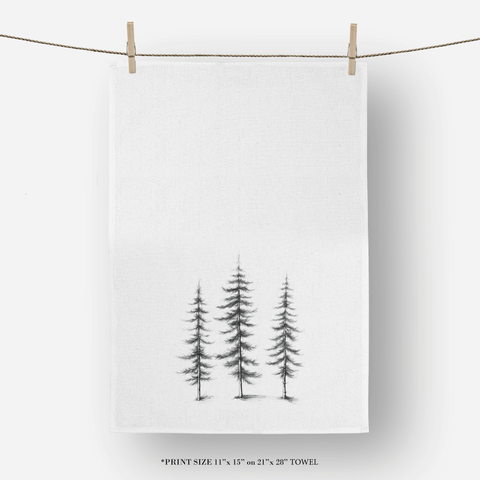Tree Trio Tea Towel (Porter Lane Homes)