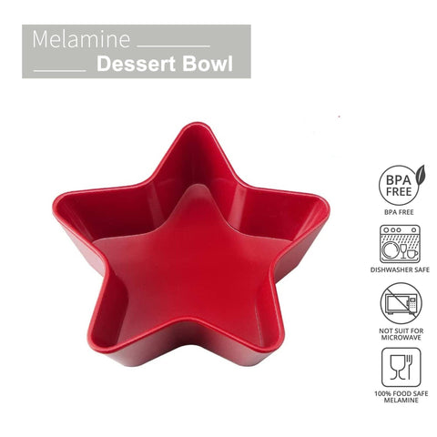 Patriotic Star Melamine 5 1/2" Bowl, Red (Supreme Housewares)