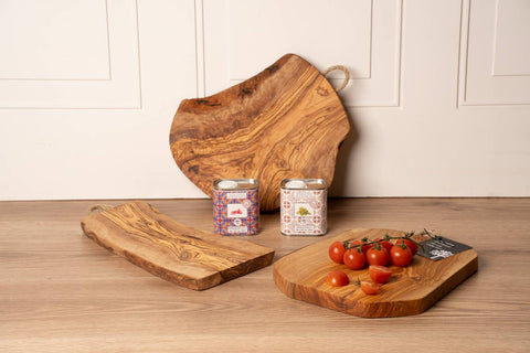 Italian Olivewood Charcuterie and Cheese Board - Rope Handle (Verve Culture)