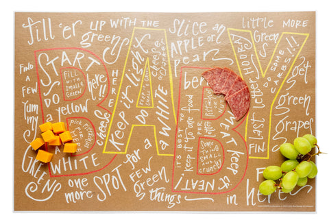 Charcuterie Cheat Sheet Baby (Color Box Design)