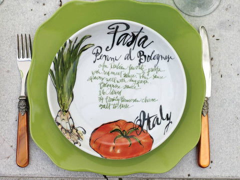 Pasta Italiana Bowls Tomato Set of 4 (Rosanna)