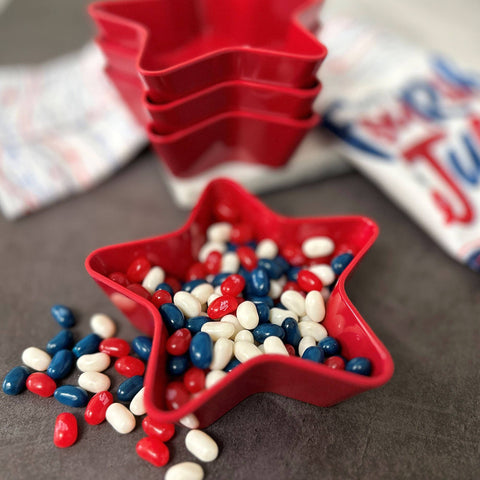 Patriotic Star Melamine 5 1/2" Bowl, Red (Supreme Housewares)