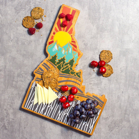 Idaho Cutting Board with Artwork by Summer Stokes (Totally Bamboo)