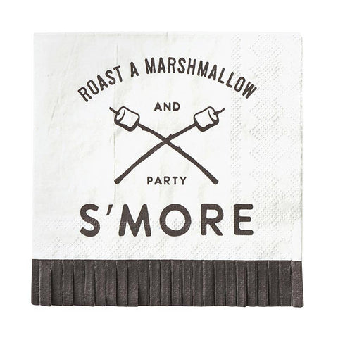 S'mores Fringe Cocktail Napkin - Party S'more (Santa Barbara)