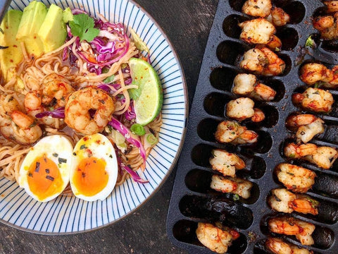 Cast Iron Shrimp Pan, 22 Cavities (Outset)