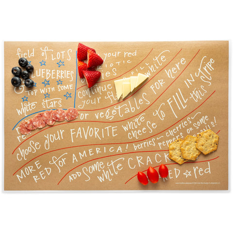 Charcuterie Cheat Sheet Flag (Color Box Design)