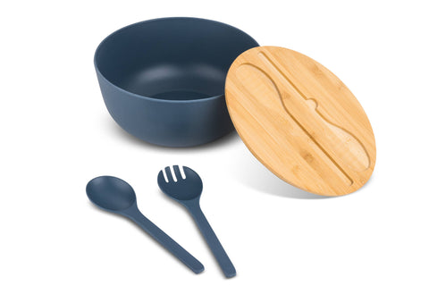 4pc Bamboo Salad Bowl Set - Oceanic (Core Kitchen)