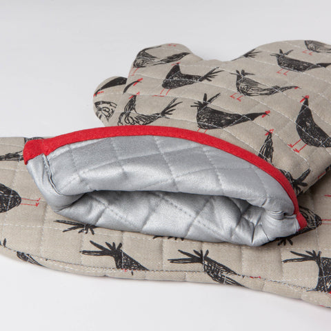 Chicken Scratch Oven Mitt (Danica)