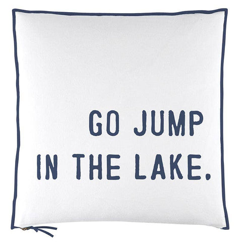 Jump in the Lake Euro Pillow (Santa Barbara)