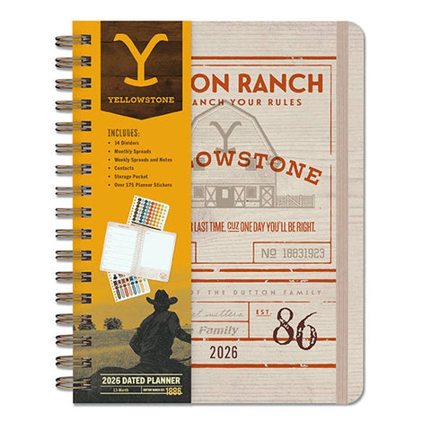2026 Yellowstone: The Dutton Ranch 13-Month Weekly Planner (Insight Editions)