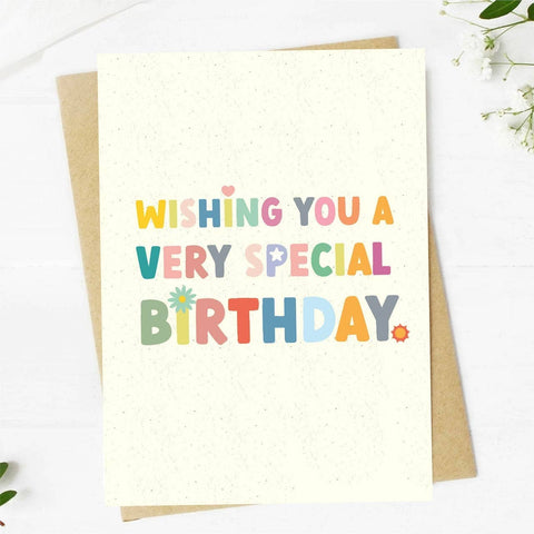 "Wishing you a very special birthday" birthday card (Big Moods)