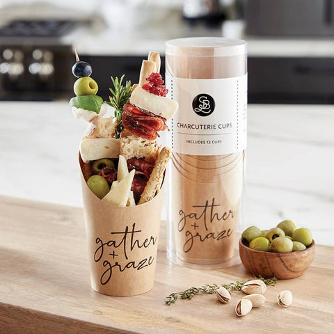 Paper Charcuterie Cups - Set of 12 (Santa Barbara)