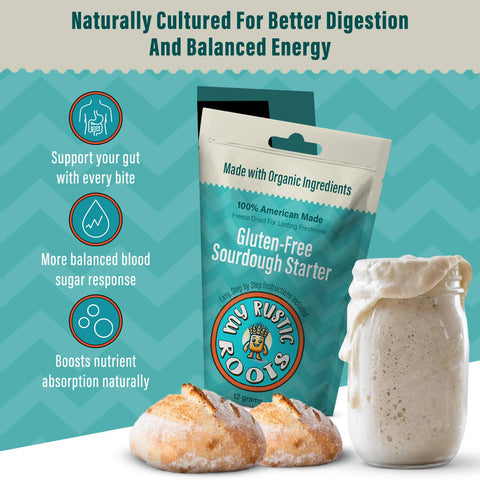 Organic GLUTEN FREE Sourdough Starter (My Rustic Roots)