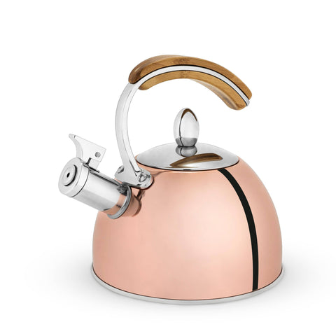 Presley Classic Whistling Tea Kettle - 70oz - Rose Gold (Pinky Up)