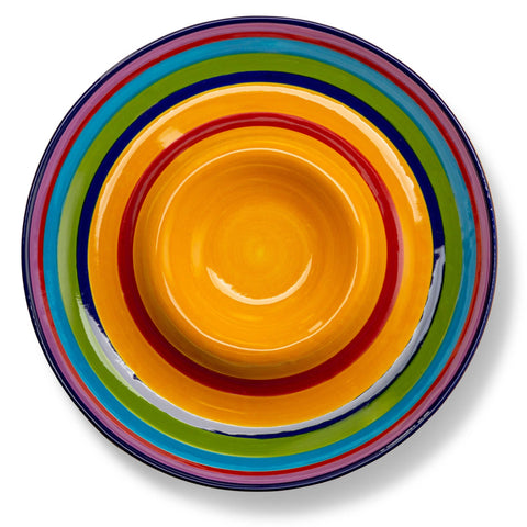 Kook Tinga Chip and Dip Serving Platter, Multicolor, 13 Inch (Kook)