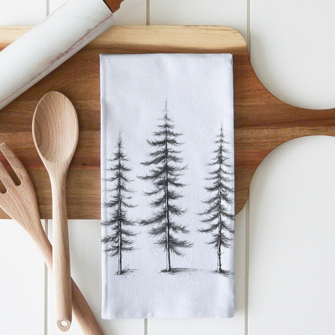 Tree Trio Tea Towel (Porter Lane Homes)