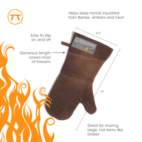 Brown Leather Grill Mitt (Outset)