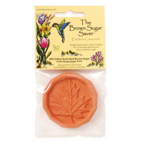 Brown Sugar Saver - Maple Leaf Design (JBK Pottery)
