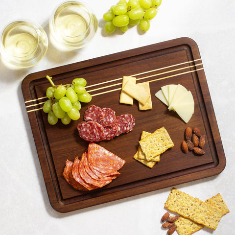 Rock & Branch Acacia Wood Cutting Board with Juice Groove Small (Totally Bamboo)