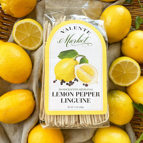 Lemon Pepper Linguine (Valente Pasta)