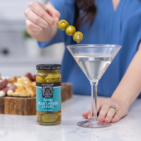 Blue Cheese Stuffed Tipsy Olives 5oz / 6 (Sable and Rosenfeld)