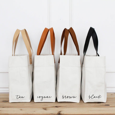 Boat Life Market Tote: Tan (Porter Lane Home)