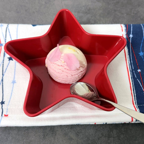 Patriotic Star Melamine 5 1/2" Bowl, Red (Supreme Housewares)