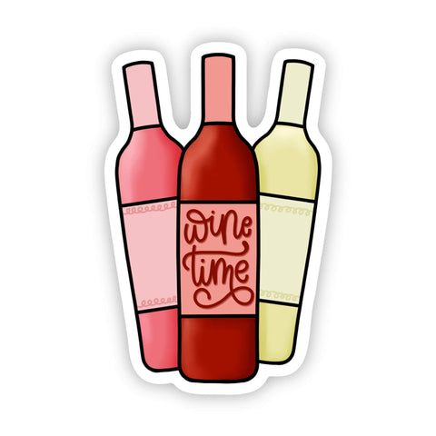 "Wine Time" Sticker (Big Moods)