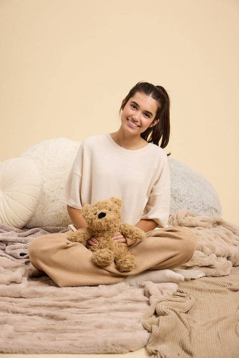 Brown Curly Bear Stuffy (Warmies)