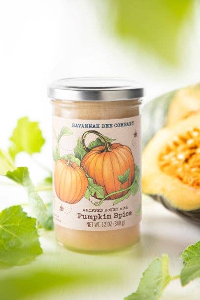 Whipped Honey with Pumpkin Spice - 12oz (Savannah Bee Company)