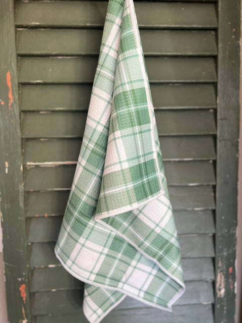 Balsam Plaid Tea/Hand Towel (ROOM and PORCH)