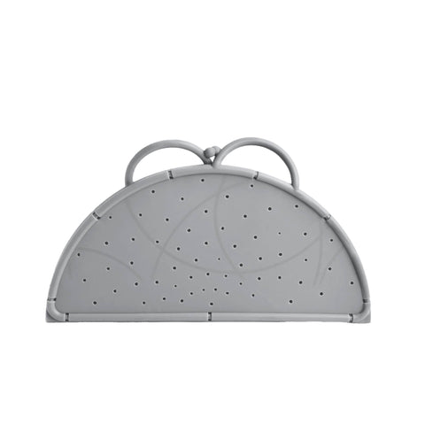 Foldable Silicone Splatter Screen - Pewter (Core Home)