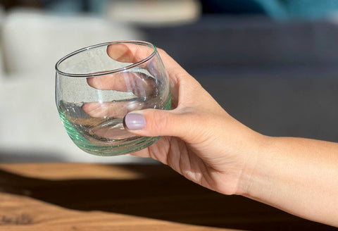 Moroccan Stemless Goblet - Clear: Clear (Verve Culture)