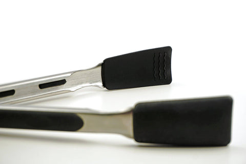 Square Silicone Tip Tongs - 9In - Black (RSVP)