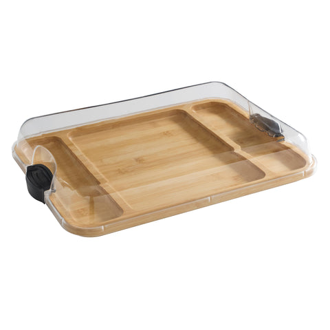 Bamboo Cutting Board W/Locking Lid (Build a Board)