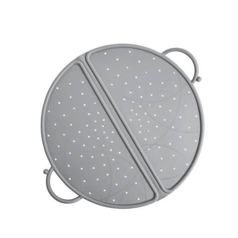 Foldable Silicone Splatter Screen - Pewter (Core Home)