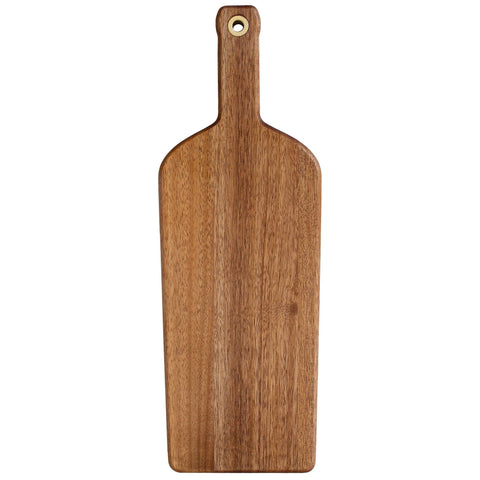 Wine Bottle Shaped Wooden Charcuterie Board (Totally Bamboo)