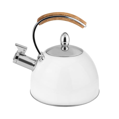 Presley Classic Whistling Tea Kettle - 70oz - White (Pinky Up)