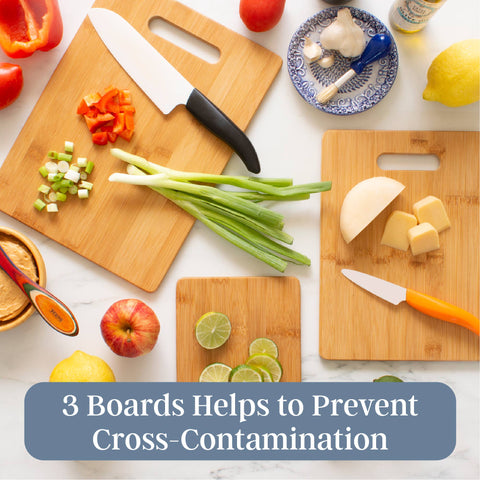 3-Piece Bamboo Cutting Board Set (Totally Bamboo)