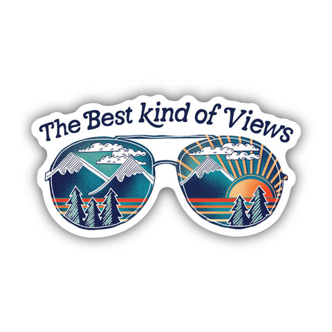 The Best Kind Of Views Nature Sunglasses Sticker (Big Moods)