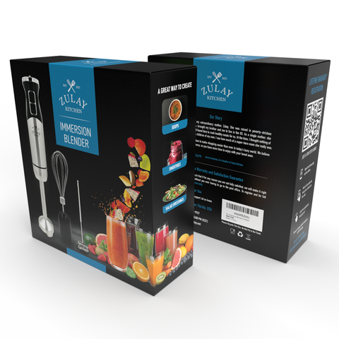 Immersion Blender Handheld: Black (Zulay Kitchen)
