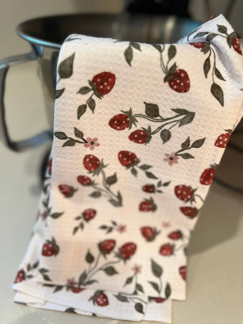 Strawberry Vines Hand/Tea Towel (ROOM and PORCH)