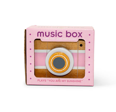 Vintage Camera Music Box - Pink (Jack Rabbit Creations)