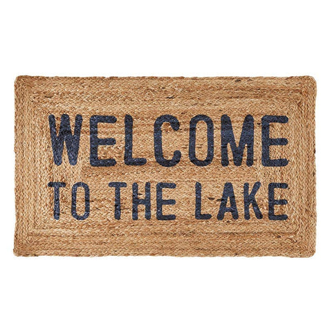 Jute Doormat - Welcome to the Lake (Santa Barbara)