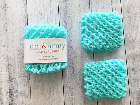 Dish Scrubbies: Aqua (Dot and Army)