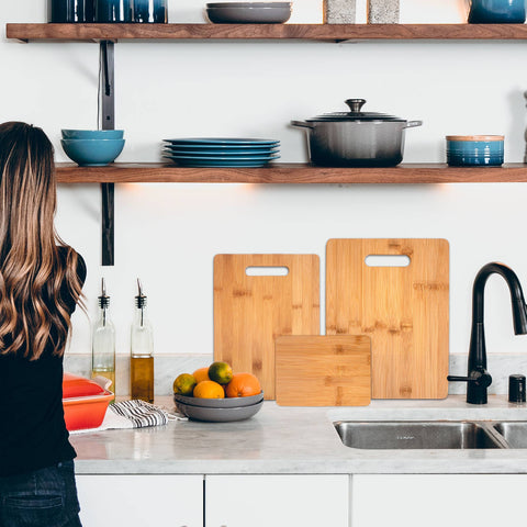 3-Piece Bamboo Cutting Board Set (Totally Bamboo)