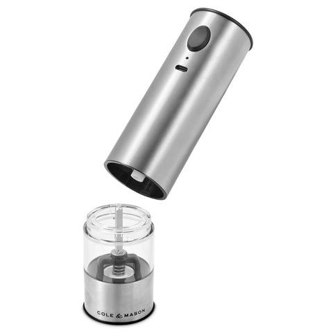 Battersea USB Salt & Pepper Mill Gift Set 8" (Cole & Mason)