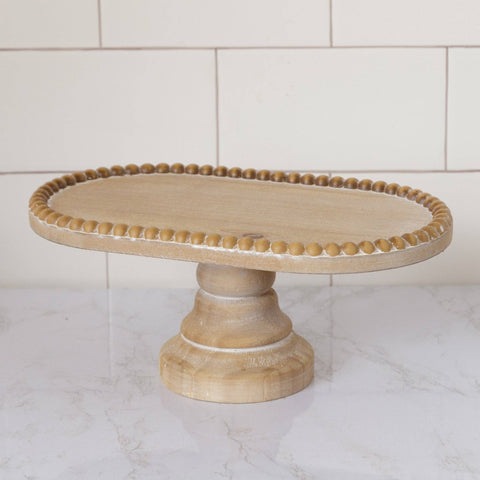Pedestal Tray - Beaded (Audrey's)