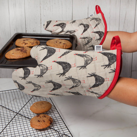 Chicken Scratch Oven Mitt (Danica)