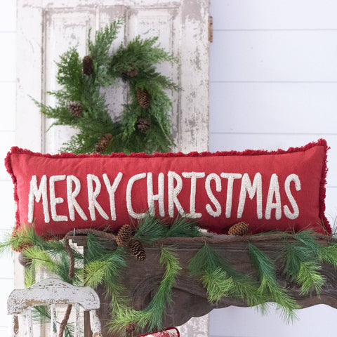 Pillow - Merry Christmas, Stone Washed (Audrey's)